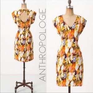 Anthropologie Retro Styled Maple Button Open Back